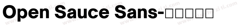 Open Sauce Sans字体转换